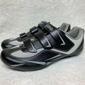 OUTDOOR MASTER Black and  Gray Unisex Spin / Cycling Shoes | Men 9 - Women 10.5